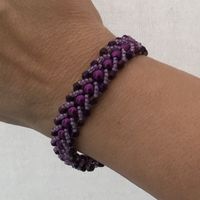 Seed bead and Crystal Bracelet