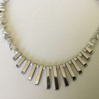 Gemstone Fan Necklace