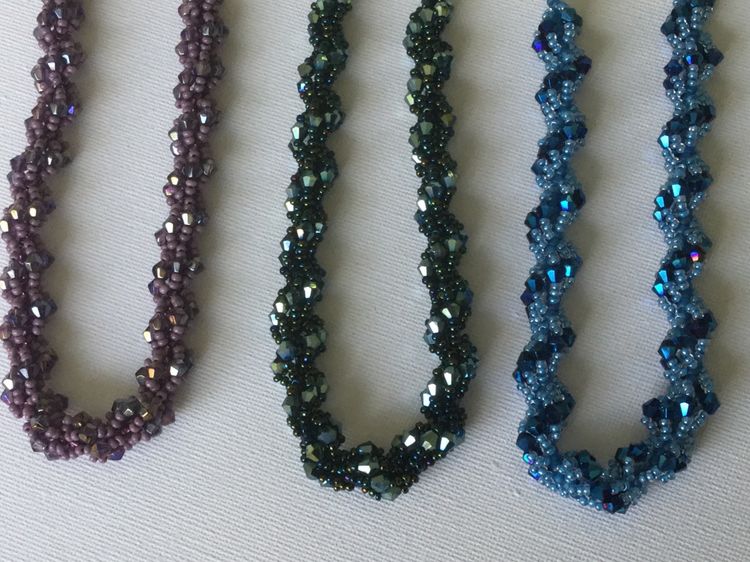 Bead Woven Necklace or Bracelet