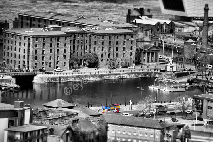 Aerial view Albert Dock
