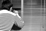 Striped portrait web