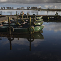 boats, monikie reservoir
