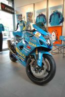 Rizla Suzuki bike in Dainese