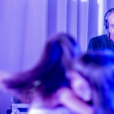 Dave Haslam on the decks