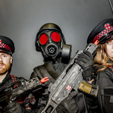 Umbrella Corp goons at ComicCon