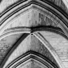 Black and White Cathedral Ceiling