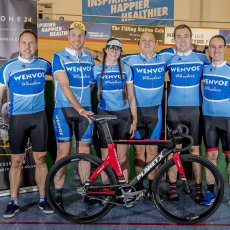 Wenvoe Wheelers team shot at Cyclone24 Wales 2017