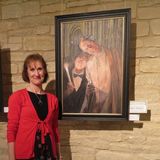 Cheryl Lord Frennaux wins the Norwich Art Supplies prize, Hostry 2019