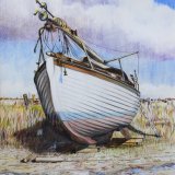 malcolm cudmore beached on the blackshore at southwold