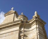 Detail of facade, St Cathaldus church, Rabat
