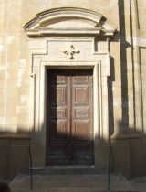 Restored doorway, St Cathaldus church, Rabat