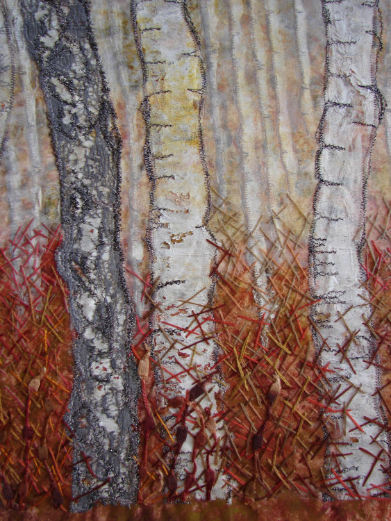 Birches at Barkbeth - detail SOLD