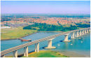 Ipswich Orwell bridge looking east