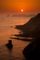 Sunset over Skomer