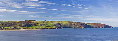 Poppit Sands at High Tide