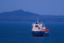 Oil Tanker at Dusk