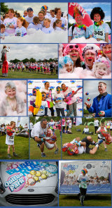 Mid-Cheshire Camera Club Official Photographers to
St Luke’s Hospice Bubble Rush Fund Raising 5K walk at Oulton Park
