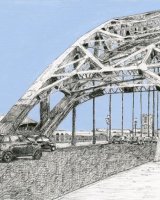 Tyne Bridge, Blue