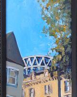 painting of the tyne bridge, Newcastle in acrylics