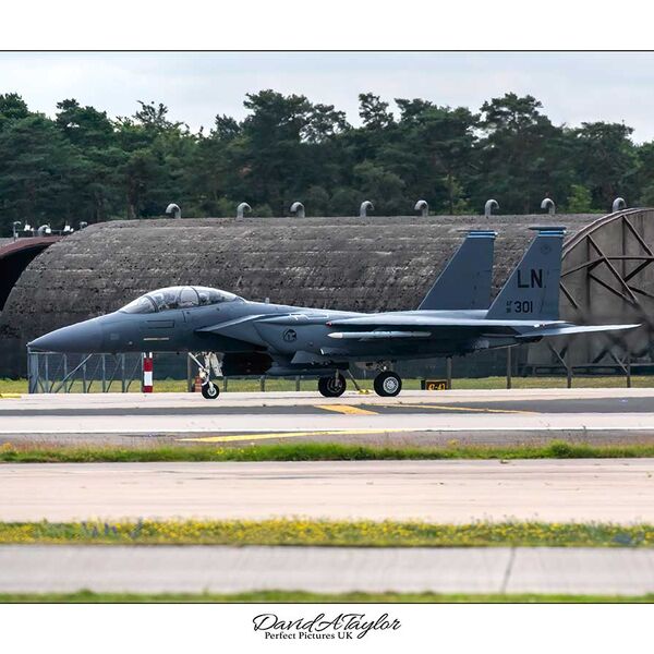 USAF F15 preparing for take off
