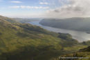01M-2417 Haweswater and Riggindale From Eagle Crag as Early Morning Mist Lifts Lake District Cumbria UK.