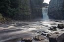 02D-8515 The River Tees Flowing Over High Force Waterfall Upper Teesdale County Durham UK