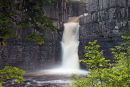 02D-8585 The River Tees Flowing Over High Force Waterfall Upper Teesdale County Durham UK