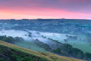 03M-7703 The View South East Across the River Tees from Whistle Crag in Pre Dawn Light, Middleton-in-Teesdale, County Durham