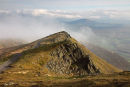 04D-0814 Scales Fell and Mist With Great Mell Fell in the Distance Blencathra Lake District Cumbria