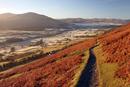 06-1583 View West from the Footpath on Blencathra with Valley Frost.