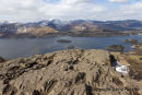06D-3514 The View West from Walla Crag Over Derwent Water Towards the Mountains of Grisedale Pike, Hopegill Head, Sand Hill, Causey Pike, Crag Hill and Cat Bells, Lake District Cumbria UK.