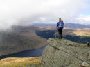 10G-0264 Walker on the Summit of Ben Vorlich Scotland