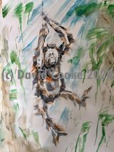 Orang-utan - Original watercolour A2