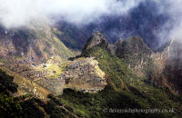 Machu Picchu under clouds