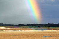 Rainbows over Stiffkey Marsh (1)
