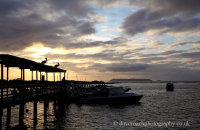 Puerto Villamil dock at sunrise (2)