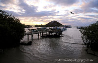 Puerto Villamil dock at sunrise (1)