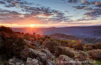 Sunrise over the Sierra Morena, Virgen de la Cabeza
