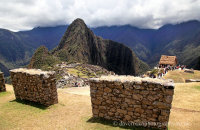 Visitors arriving at the Machu Picchu site