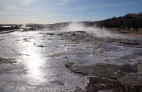 Geysir. (2) - Ice and boiling water