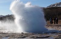 Geysir (4) - Strokkur shoots a column of water up to 30 metres (98 ft.) into the air every 4-8 minutes.