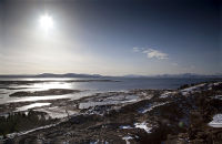 The Þingvellir National Park (2) - View from outside the visitor centre