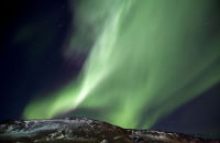 Aurora Borealis, Hveragerði, Iceland (8) Fast-moving light after an Auroral 'explosion'