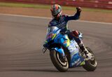 Alex Rins the race winner Silverstone 2019