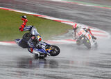 Jorge Lorenzo high siding the Yamaha @ Silverstone 2011