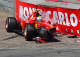 Felipe Massa - Ferrari crashing @ Monaco 2013