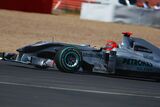 Michael Schmacher in the Mercedes @ Silverstone 2010