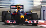 Red Bull racing car smoking @ Monaco 2009