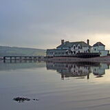 Misty morning Coombe Cellars, Teign Estuary.
