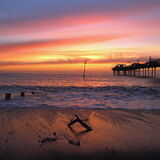 Sunrise Teignmouth Grand Pier.